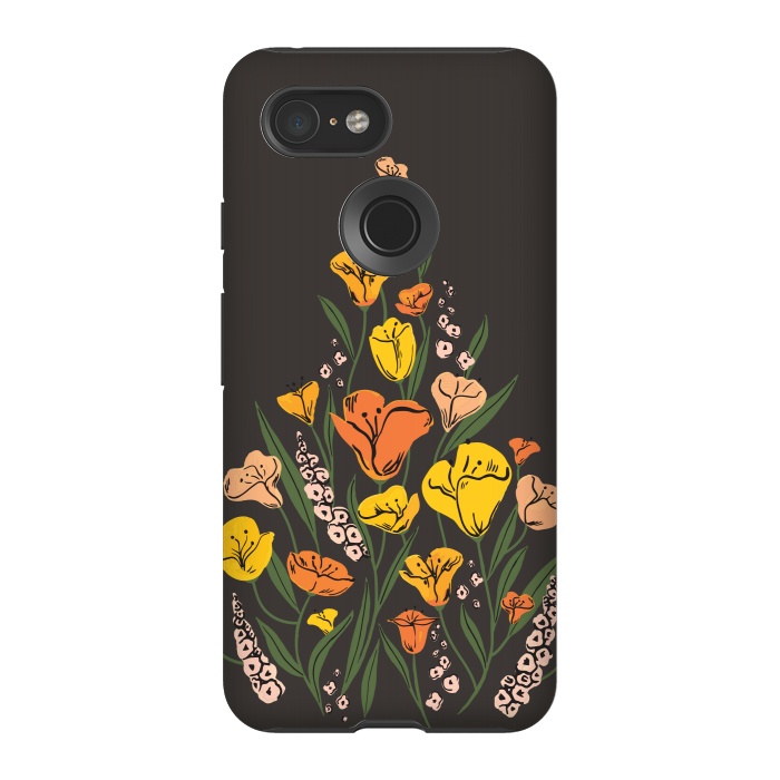 Pixel 3 StrongFit Wild Poppies by Melissa Lee