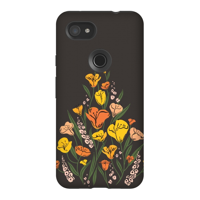 Pixel 3AXL StrongFit Wild Poppies by Melissa Lee