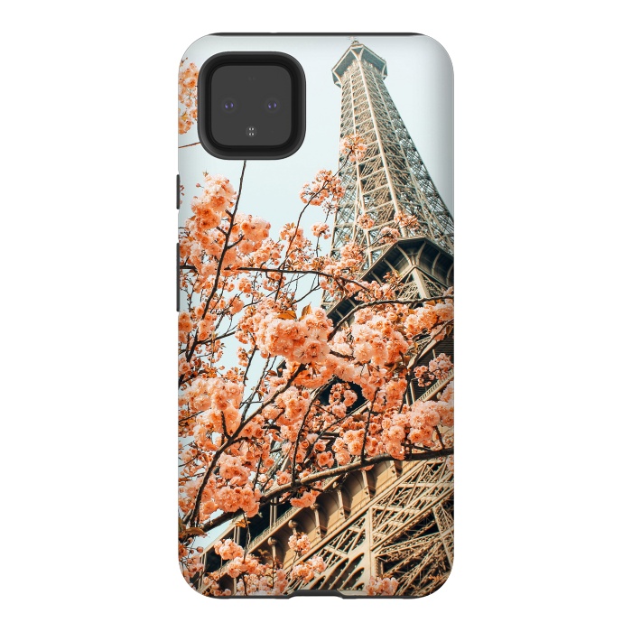 Pixel 4XL StrongFit Paris in Spring | Travel Photography Eifel Tower | Wonder Building Architecture Love by Uma Prabhakar Gokhale