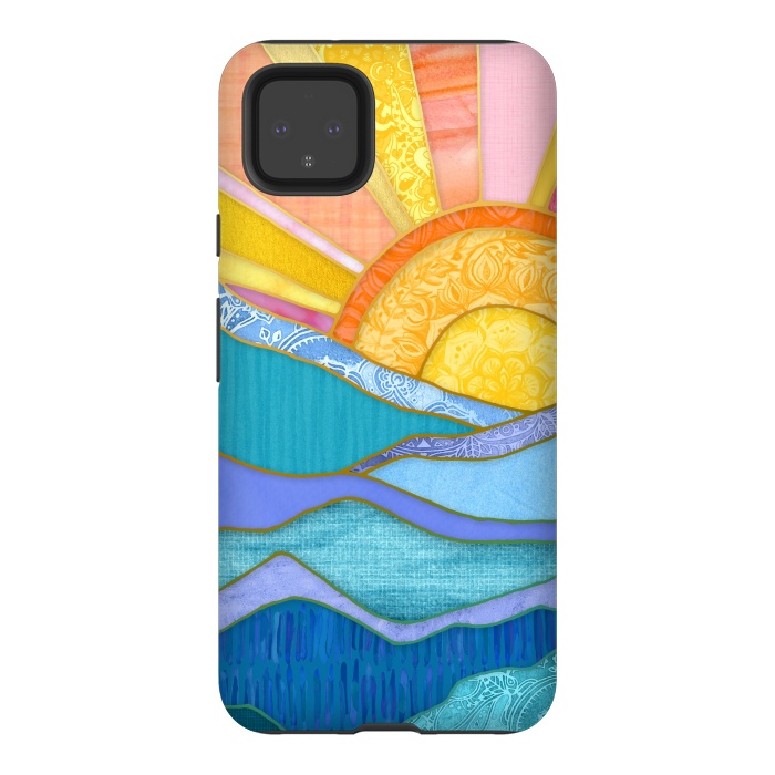 Pixel 4XL StrongFit Sweet Sunset by Micklyn Le Feuvre