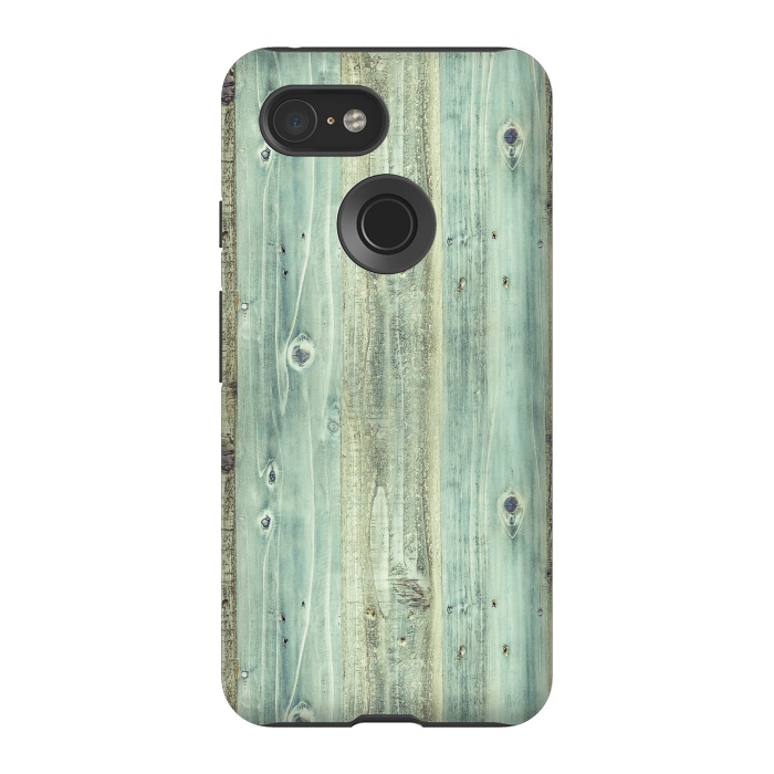 Pixel 3 StrongFit blue wood by haroulita