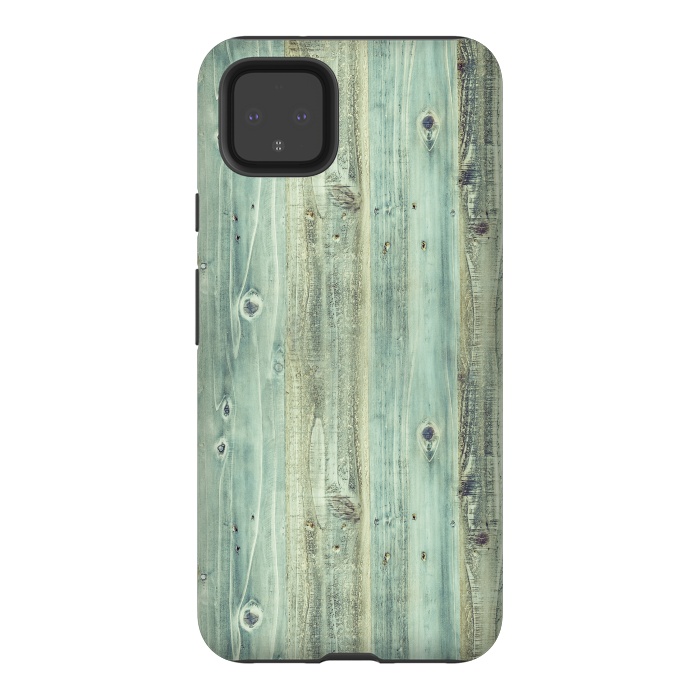 Pixel 4XL StrongFit blue wood by haroulita