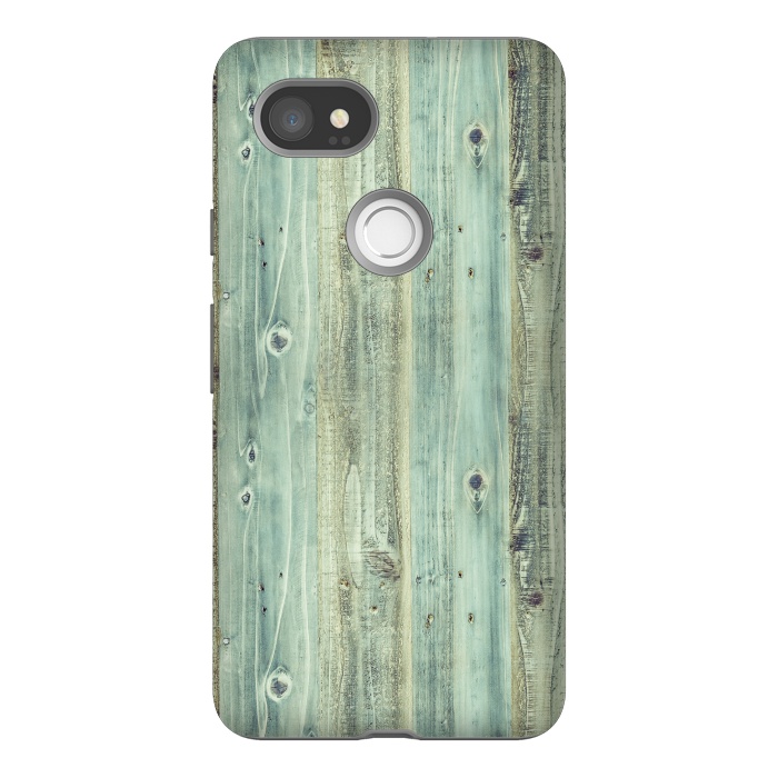 Pixel 2XL StrongFit blue wood by haroulita