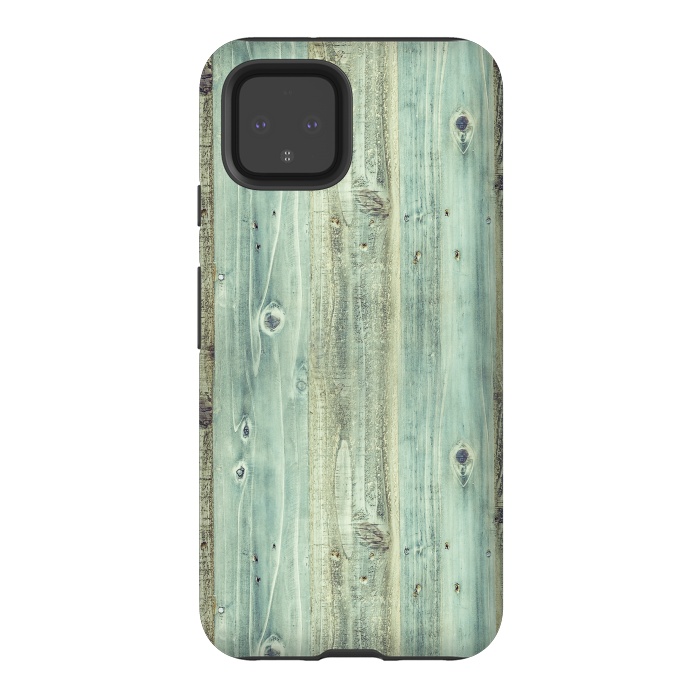 Pixel 4 StrongFit blue wood by haroulita