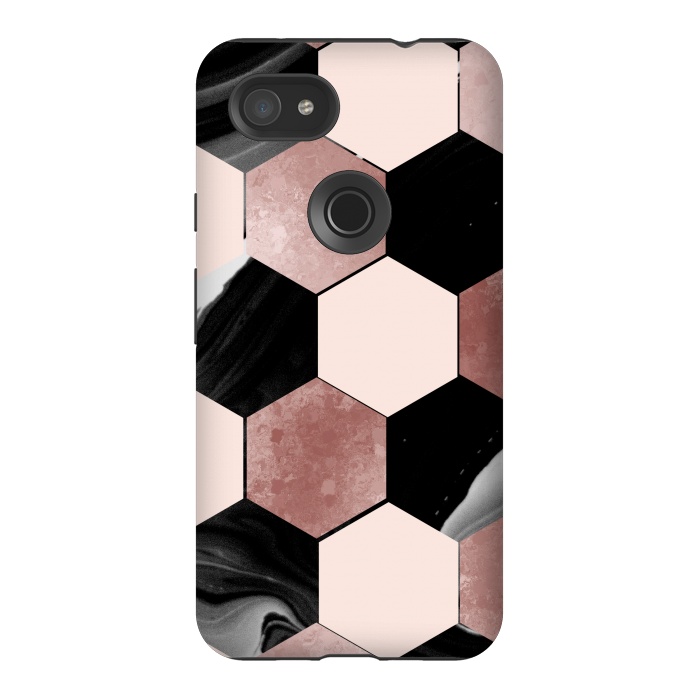 Pixel 3AXL StrongFit geometrical marble by haroulita