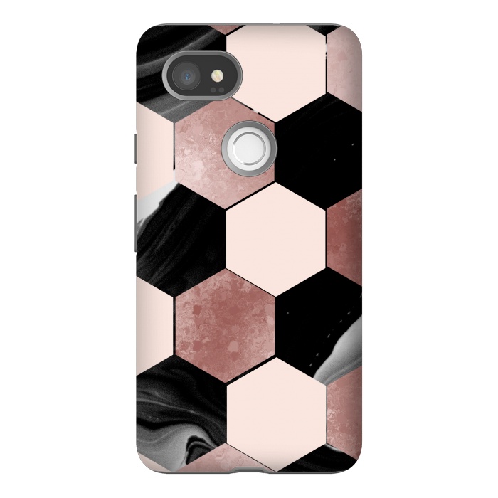 Pixel 2XL StrongFit geometrical marble by haroulita