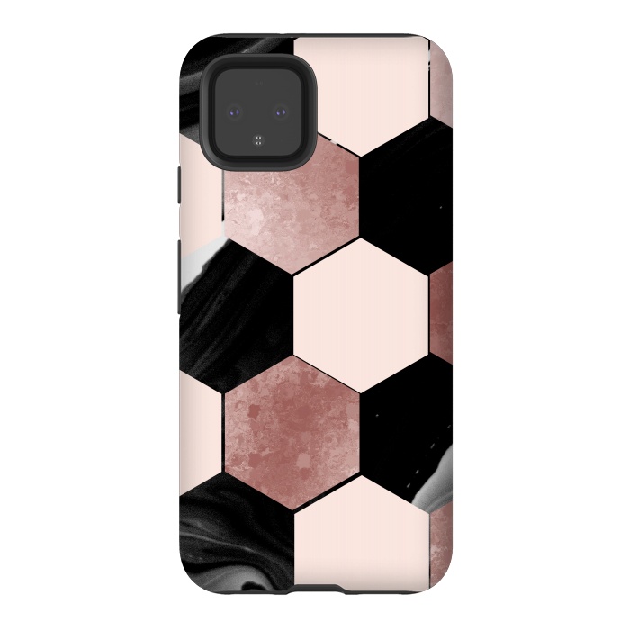 Pixel 4 StrongFit geometrical marble by haroulita
