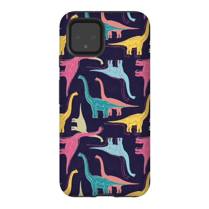 Pixel 4 StrongFit Rubberneckers - Midnight Blue by Melissa Lee