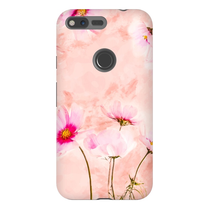 Pixel XL StrongFit Pink Spring Flower by Creativeaxle