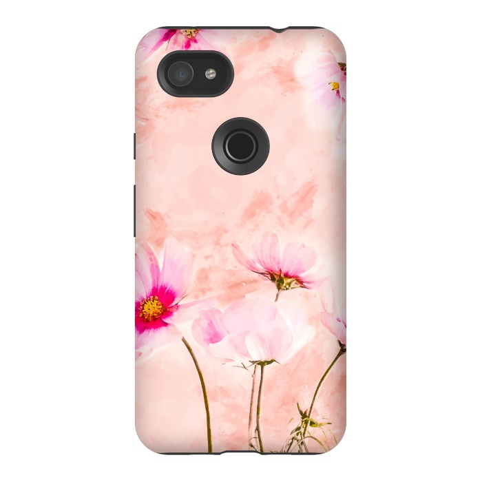Pixel 3AXL StrongFit Pink Spring Flower by Creativeaxle