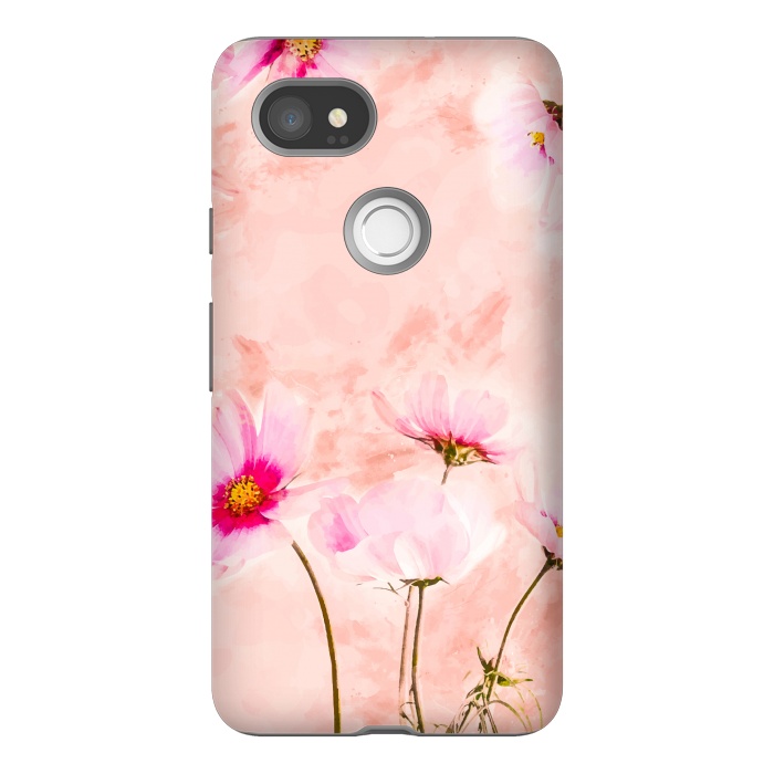 Pixel 2XL StrongFit Pink Spring Flower by Creativeaxle