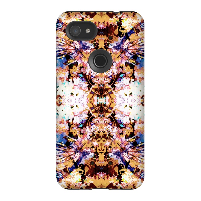Pixel 3AXL StrongFit Painted butterfly wings and flower petals by Oana 