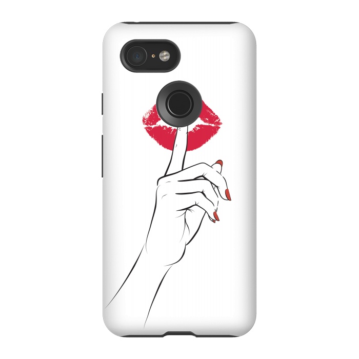 Pixel 3 StrongFit Red Lips Secret by Martina