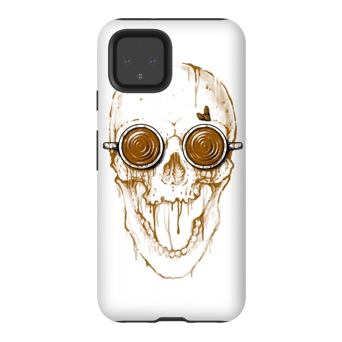 Pixel 4 StrongFit Skull Coffee by Afif Quilimo