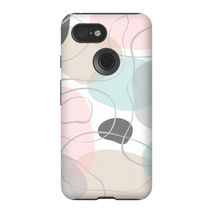 Pixel 3 StrongFit Abstract pastels by Martina
