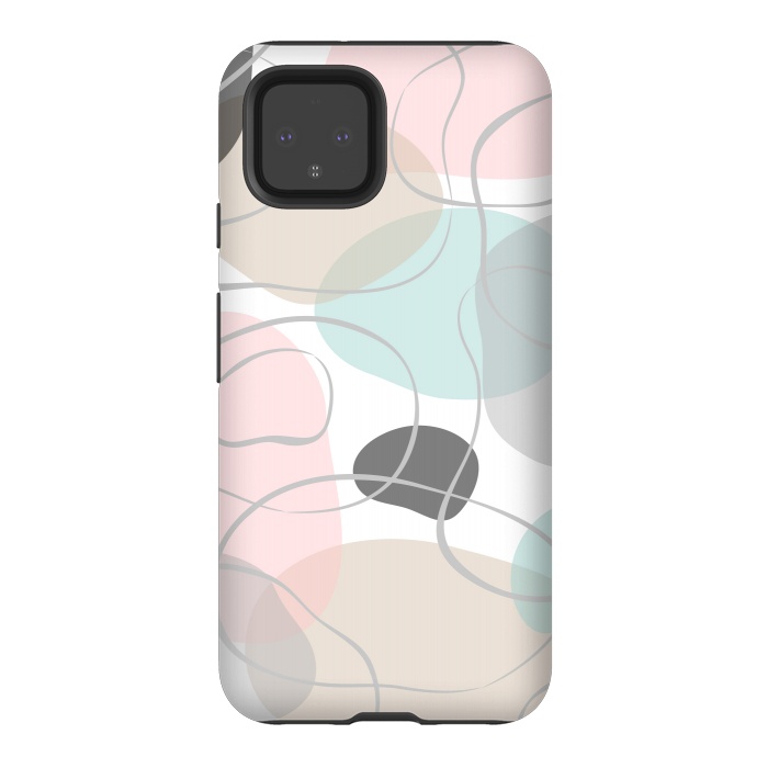 Pixel 4 StrongFit Abstract pastels by Martina