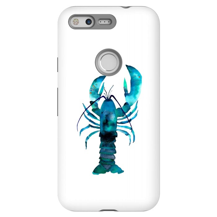Pixel StrongFit Blue Lobster by Amaya Brydon