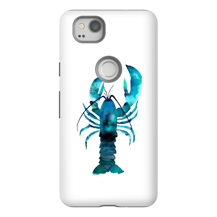 Pixel 2 StrongFit Blue Lobster by Amaya Brydon