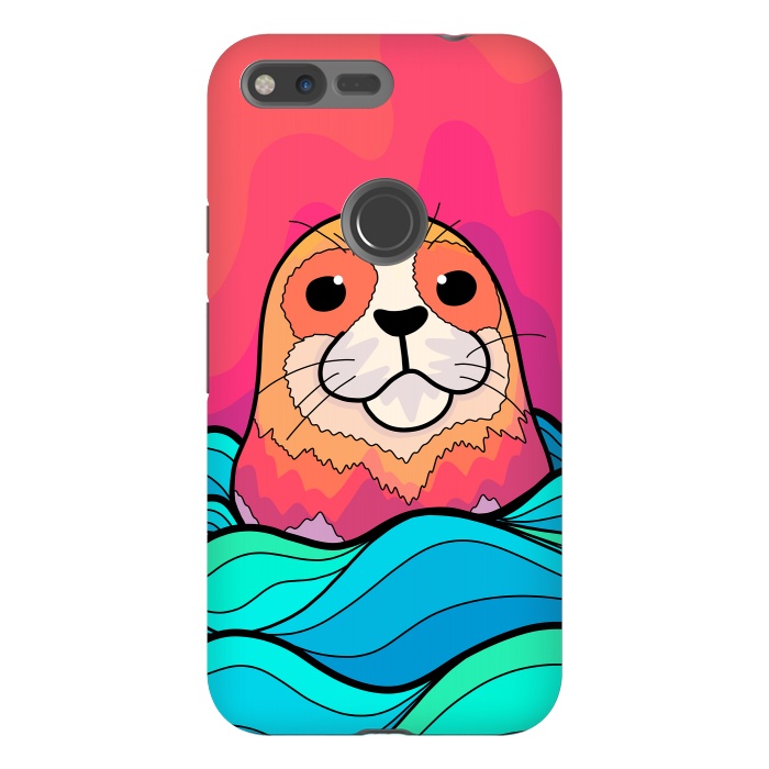 Pixel XL StrongFit The happy seal by Steve Wade (Swade)