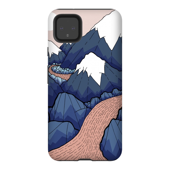Pixel 4XL StrongFit The twisting river in the mountains by Steve Wade (Swade)