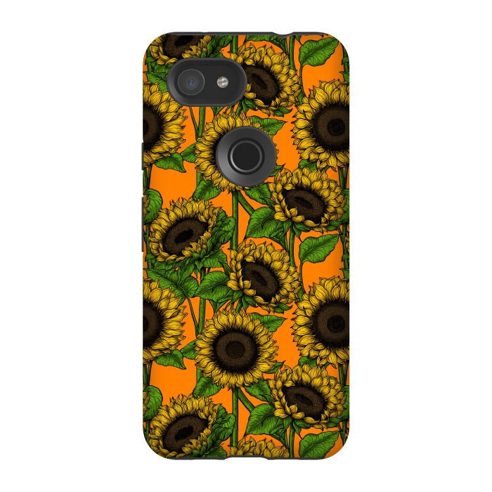 Pixel 3A StrongFit Sunflowers by Katerina Kirilova