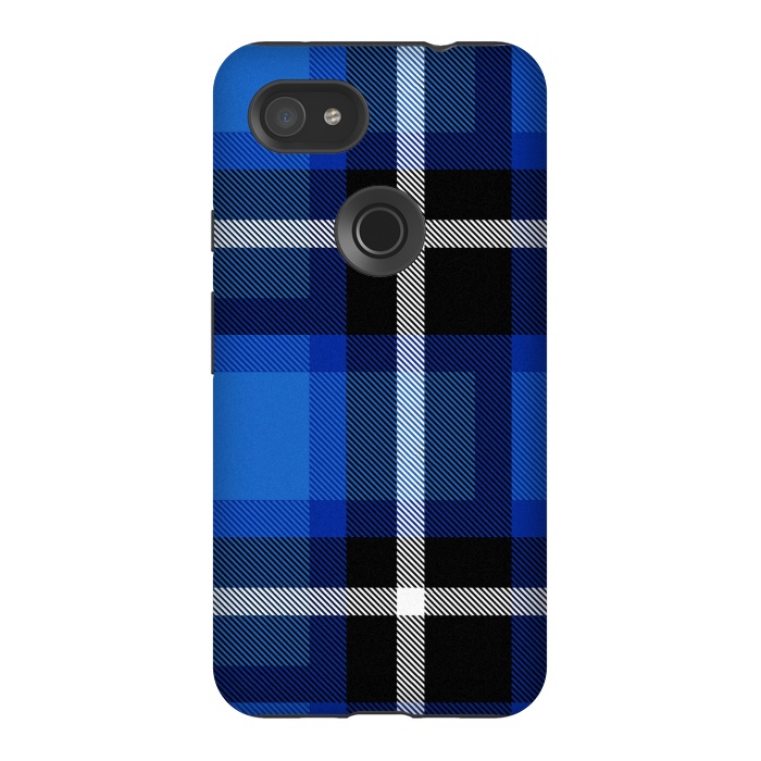Pixel 3AXL StrongFit Blue Scottish Plaid by TMSarts