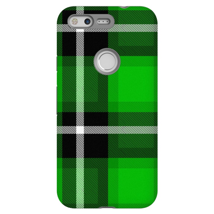 Pixel StrongFit Green Scottish Plaid by TMSarts