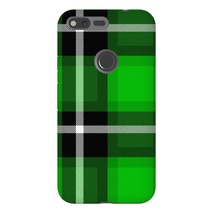 Pixel XL StrongFit Green Scottish Plaid by TMSarts