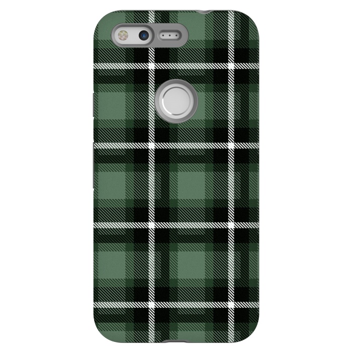 Pixel StrongFit Olive Scottish Plaid by TMSarts