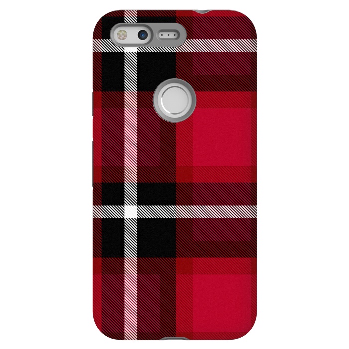 Pixel StrongFit Red Scottish Plaid by TMSarts