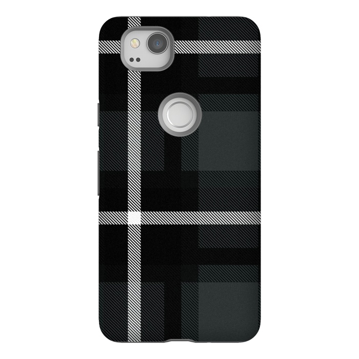 Pixel 2 StrongFit Shadow Scottish Plaid by TMSarts