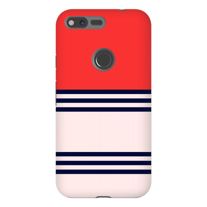 Pixel XL StrongFit Red Retro Stripes by TMSarts