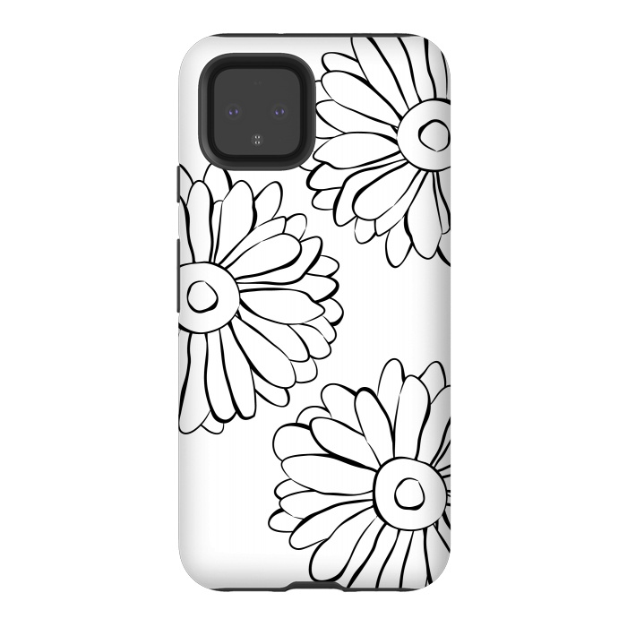 Pixel 4 StrongFit Boho Flowers by Martina