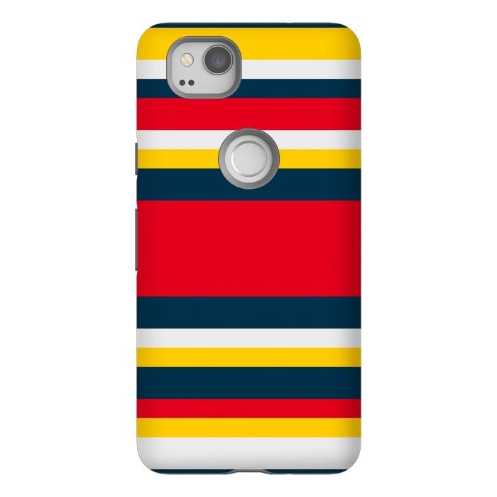 Pixel 2 StrongFit Colorful Casual Stripes by TMSarts