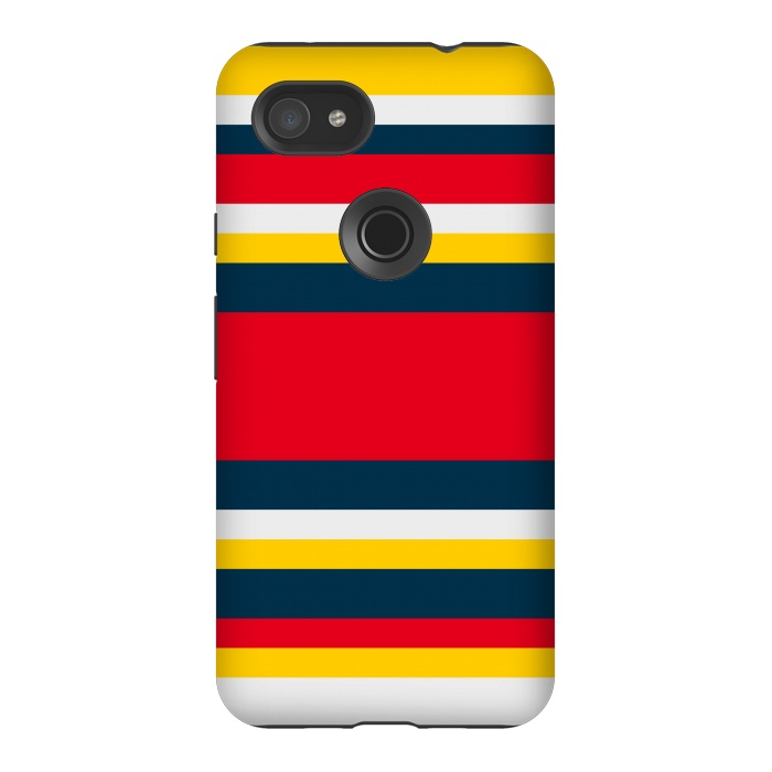 Pixel 3AXL StrongFit Colorful Casual Stripes by TMSarts
