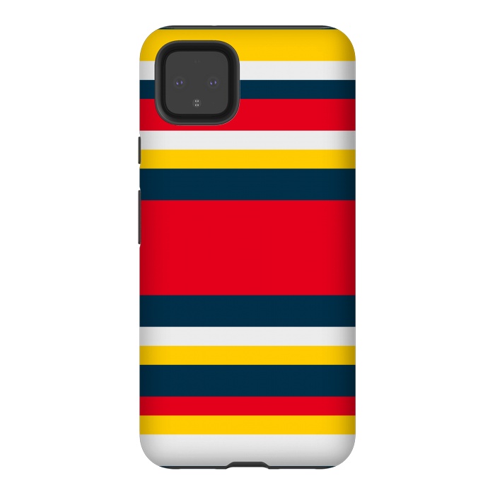 Pixel 4XL StrongFit Colorful Casual Stripes by TMSarts