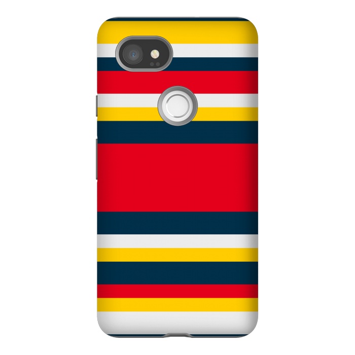Pixel 2XL StrongFit Colorful Casual Stripes by TMSarts