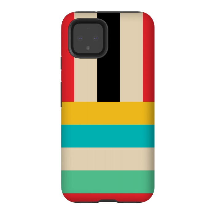 Pixel 4 StrongFit Multicolor Stripes by TMSarts