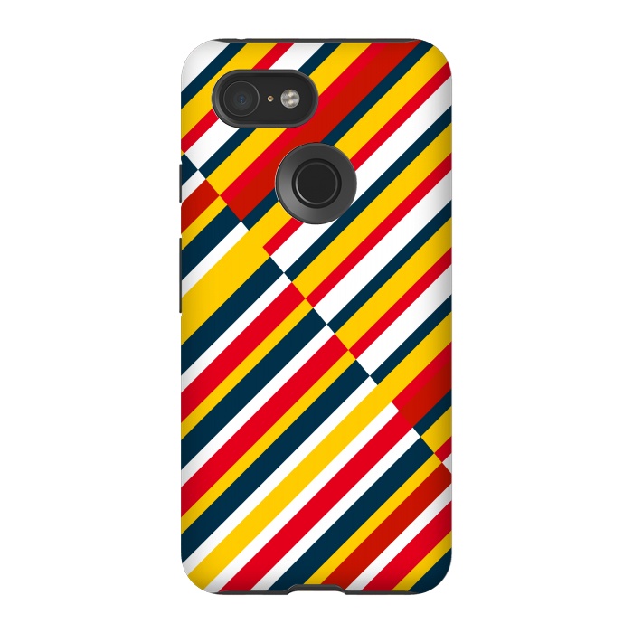 Pixel 3 StrongFit Bohemian Striped by TMSarts