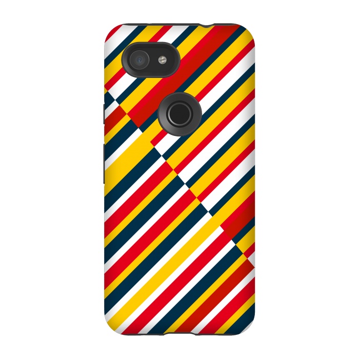 Pixel 3A StrongFit Bohemian Striped by TMSarts