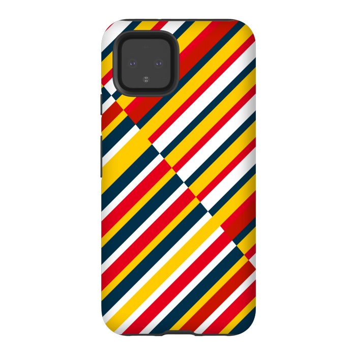 Pixel 4 StrongFit Bohemian Striped by TMSarts
