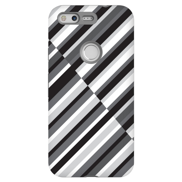 Pixel StrongFit Black Crossing Striped by TMSarts