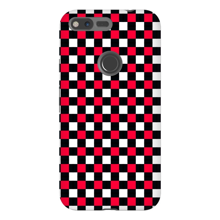 Pixel XL StrongFit Red and Black Checkered by TMSarts