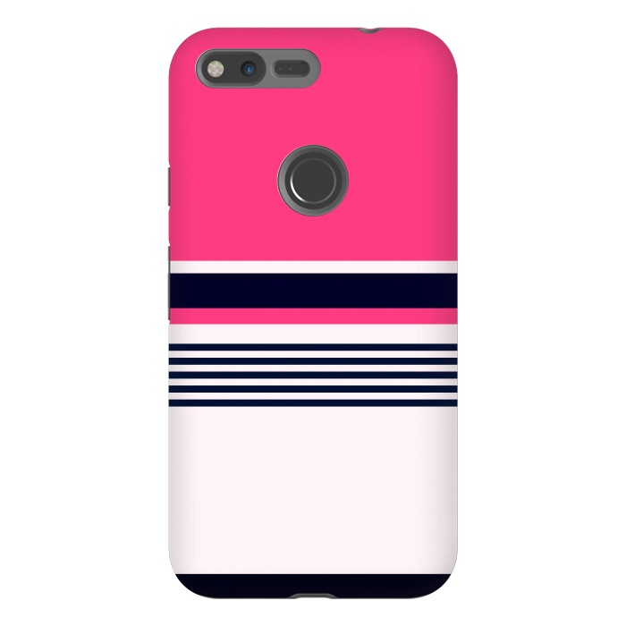 Pixel XL StrongFit Pink Pastel Stripes by TMSarts
