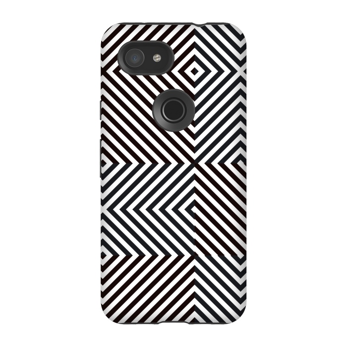 Pixel 3A StrongFit Crossing Diagonal Stripes by TMSarts