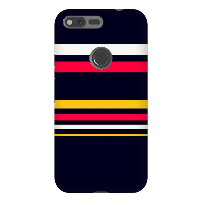 Pixel XL StrongFit Flat Colorful Stripes by TMSarts