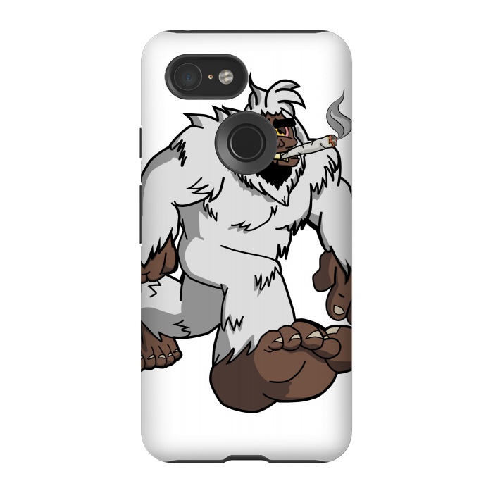 Pixel 3 StrongFit Chillin' Yeti by Area51 Designs
