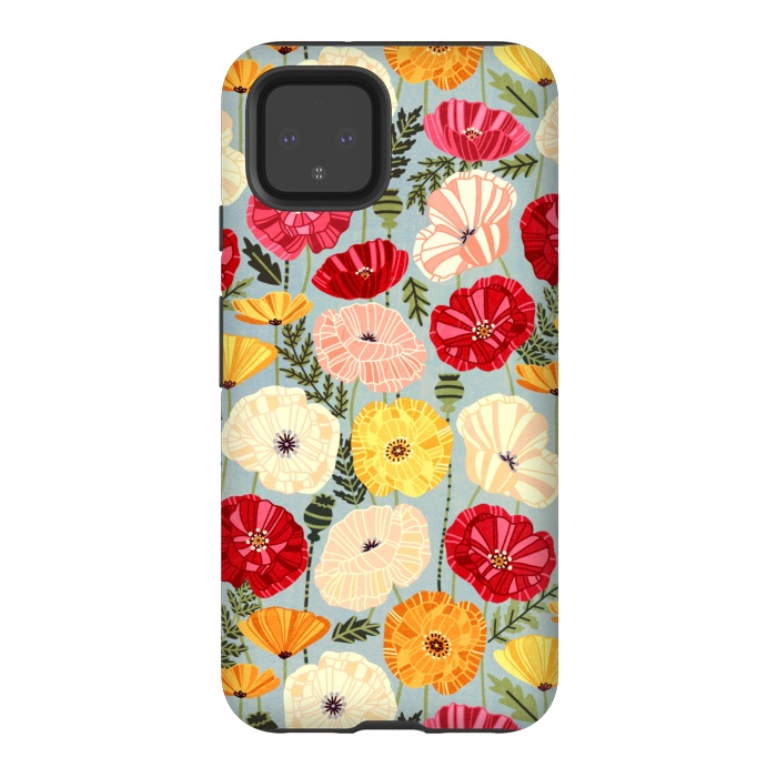 Pixel 4 StrongFit Iceland Poppies  by Tigatiga