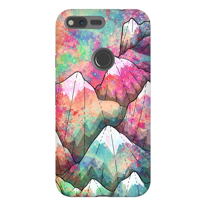 Pixel XL StrongFit The painted mountain peaks  by Steve Wade (Swade)