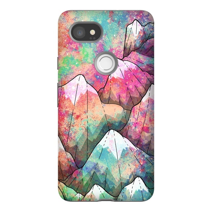 Pixel 2XL StrongFit The painted mountain peaks  by Steve Wade (Swade)